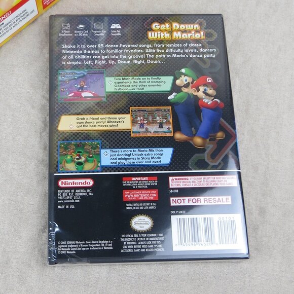 NEW OPEN BOX Dance Dance Revolution Mario Mix Nintendo Sealed GameCube Game - Picture 9 of 15